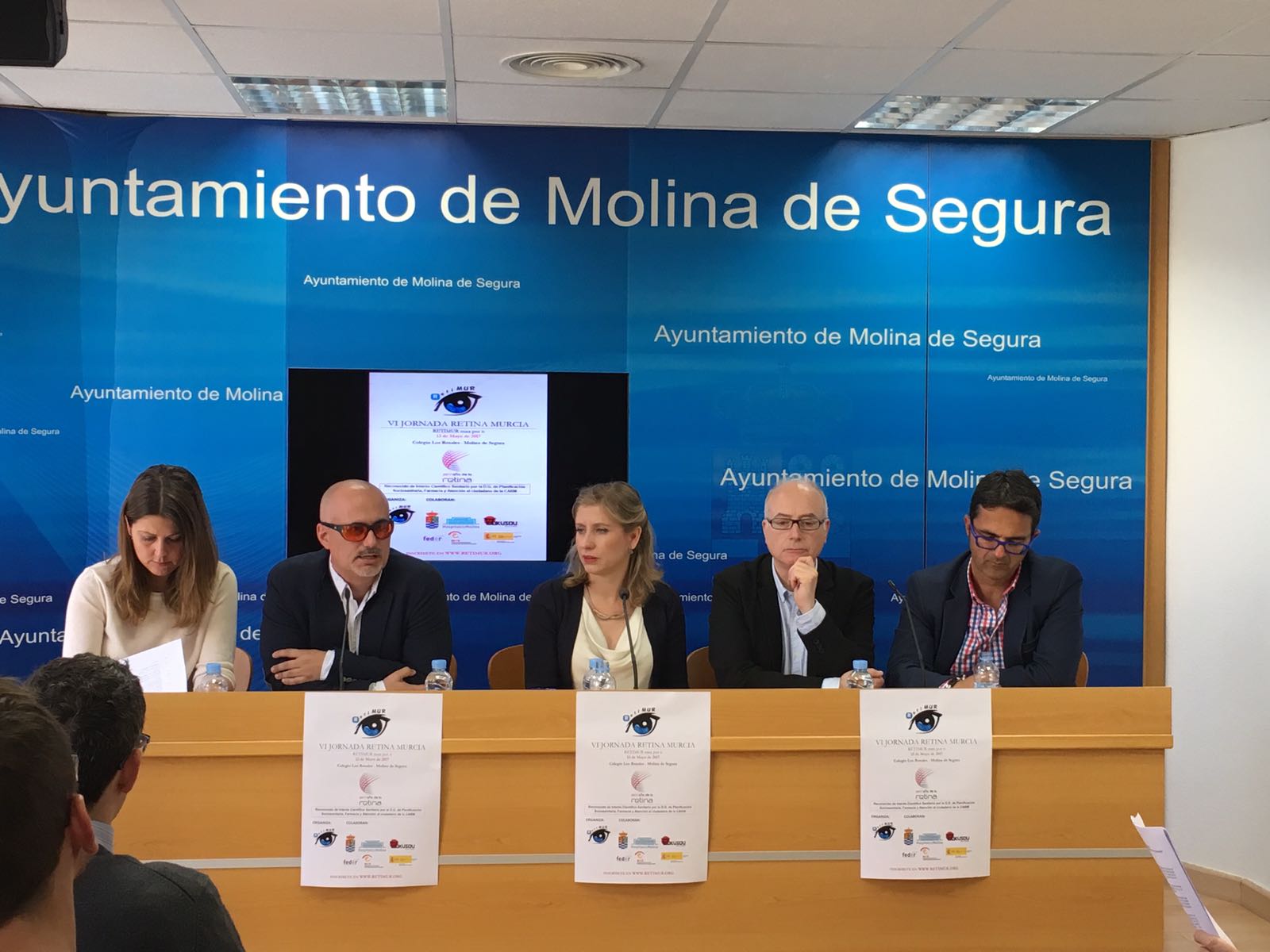 Imagen de la presentación de la VI Jornada Retina Murcia en el Ayuntamiento de Molina de Segura